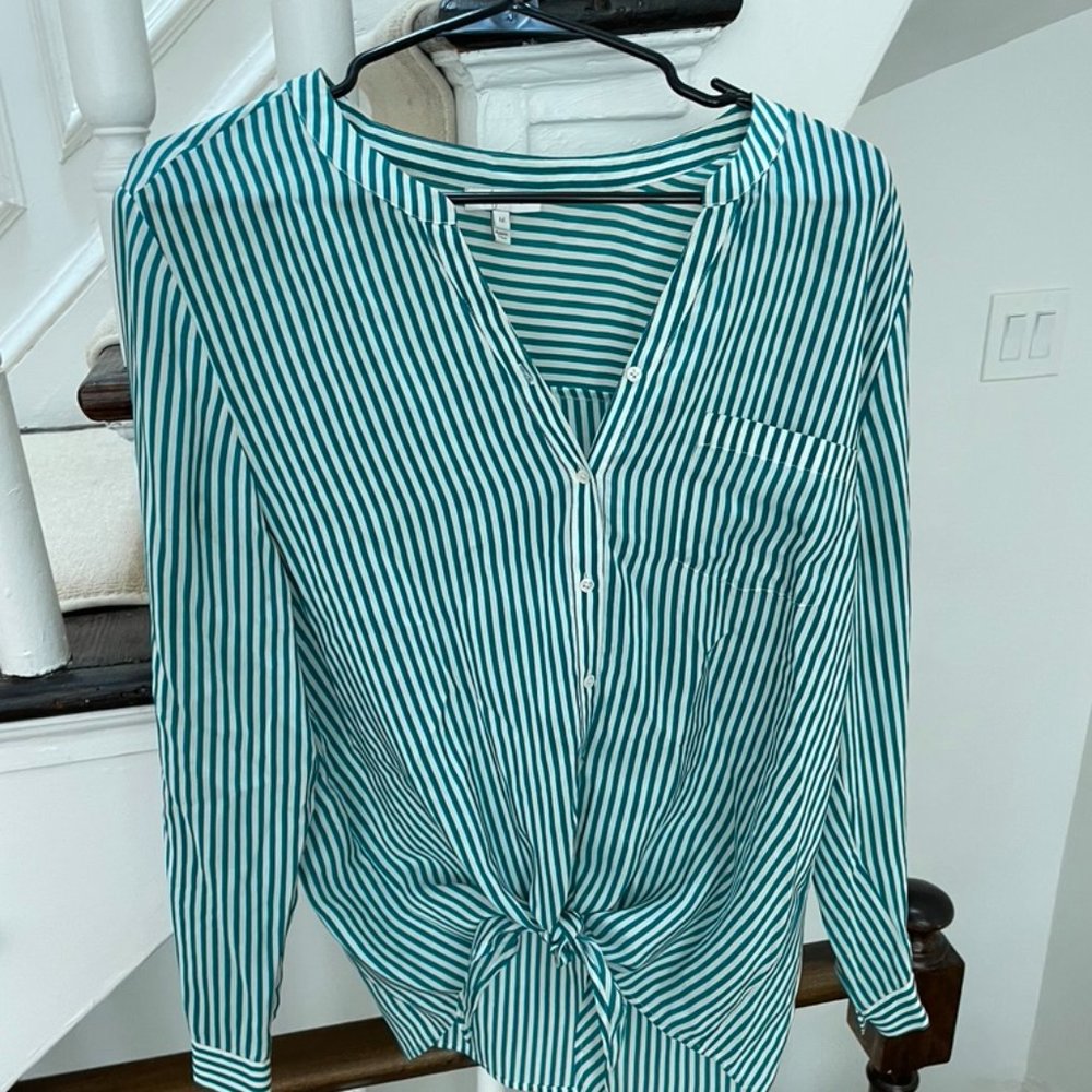 Joie Strip Silk Top